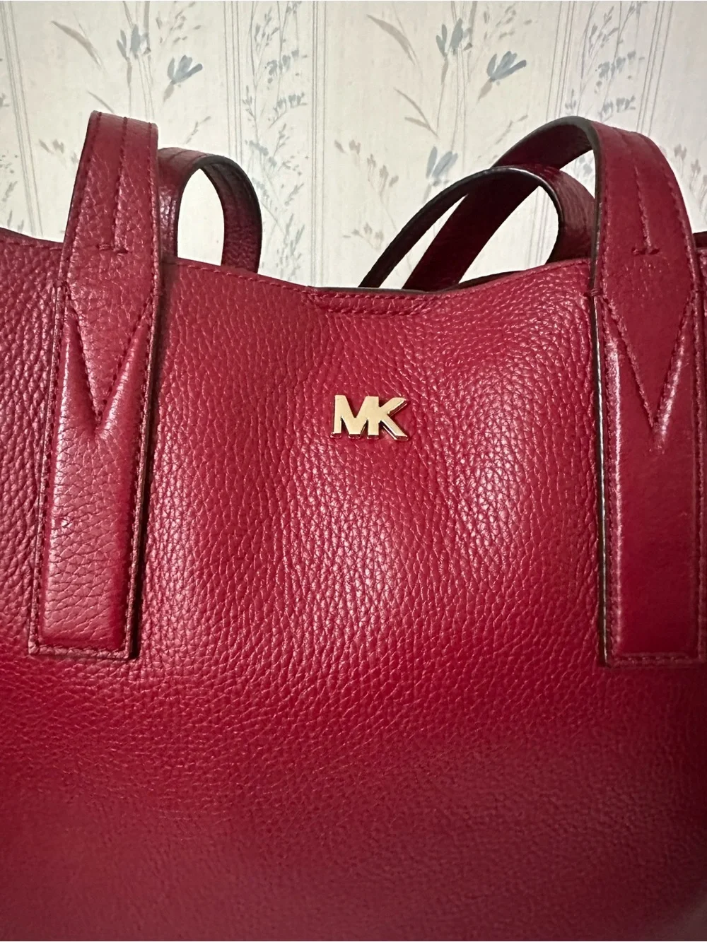 Michael Kors Large Red Leather Tote